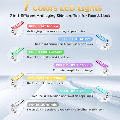 Light Therapy Device - 7 Color Led Skin Tightening Device