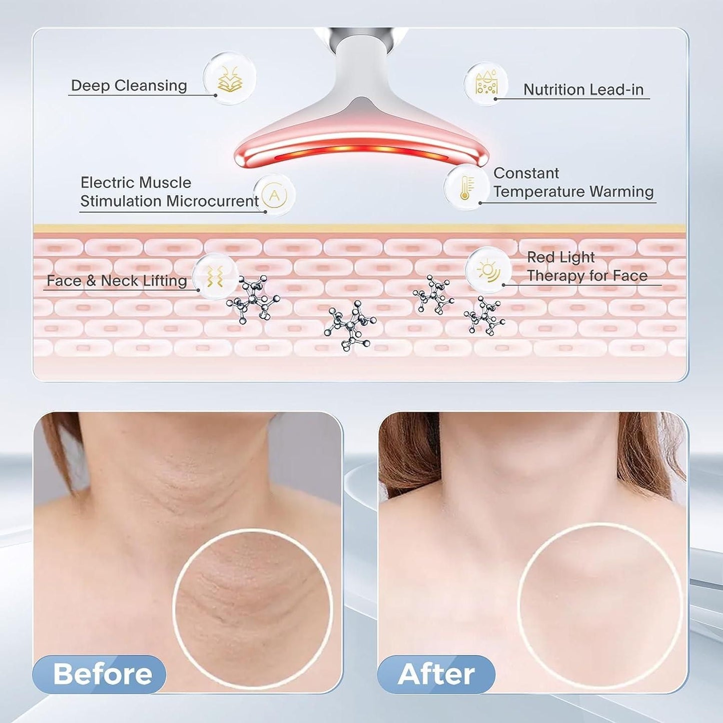 Light Therapy Device - 7 Color Led Skin Tightening Device