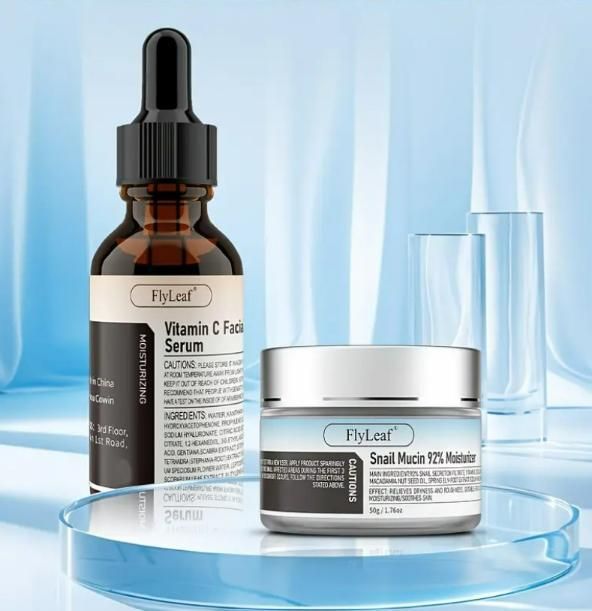 Vitamin C Serum & Snail Mucin Cream Duo